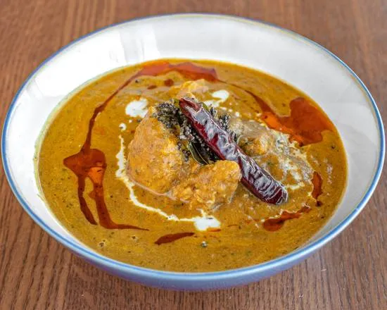Beef Curry Bowl — rich beef curry on masala rice at My Spice N Rice, Calgary SE